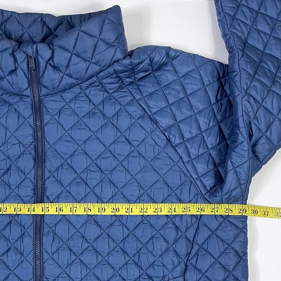 Blue Quilted Kids Jacket. 3X - Picture 4 of 7